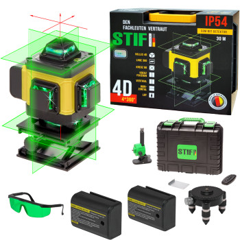 4D Лазерний нівелір Stif BL-16 (мікроліфт, 2 акумулятори в комплекті) 4D Лазерний нівелір Stif BL-16 (мікроліфт, 2 акумулятори в комплекті)